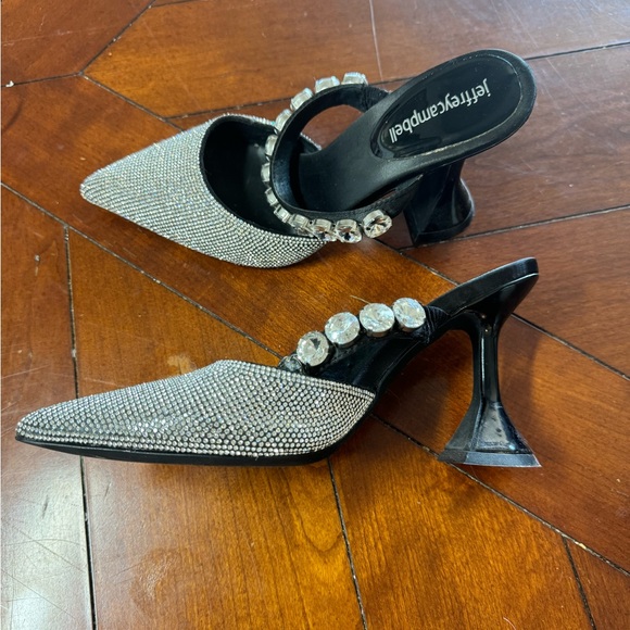 Jeffrey Campbell Women's Zavot Embellished High-Heel Mules - Picture 4 of 6